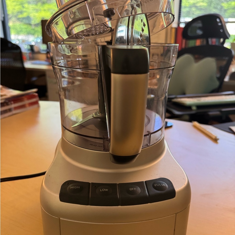 Cuisinart Food Processor with Black and Silver Finish